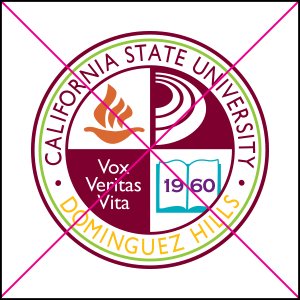 university seal misuse. Do not change or add colors.