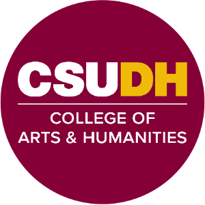 CSUDH endorsed round social media icon for College of Arts and Humanities
