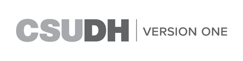 CSUDH endorsed logo one line grayscale text on white background