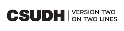CSUDH endorsed logo two lines horizontal black text on white background