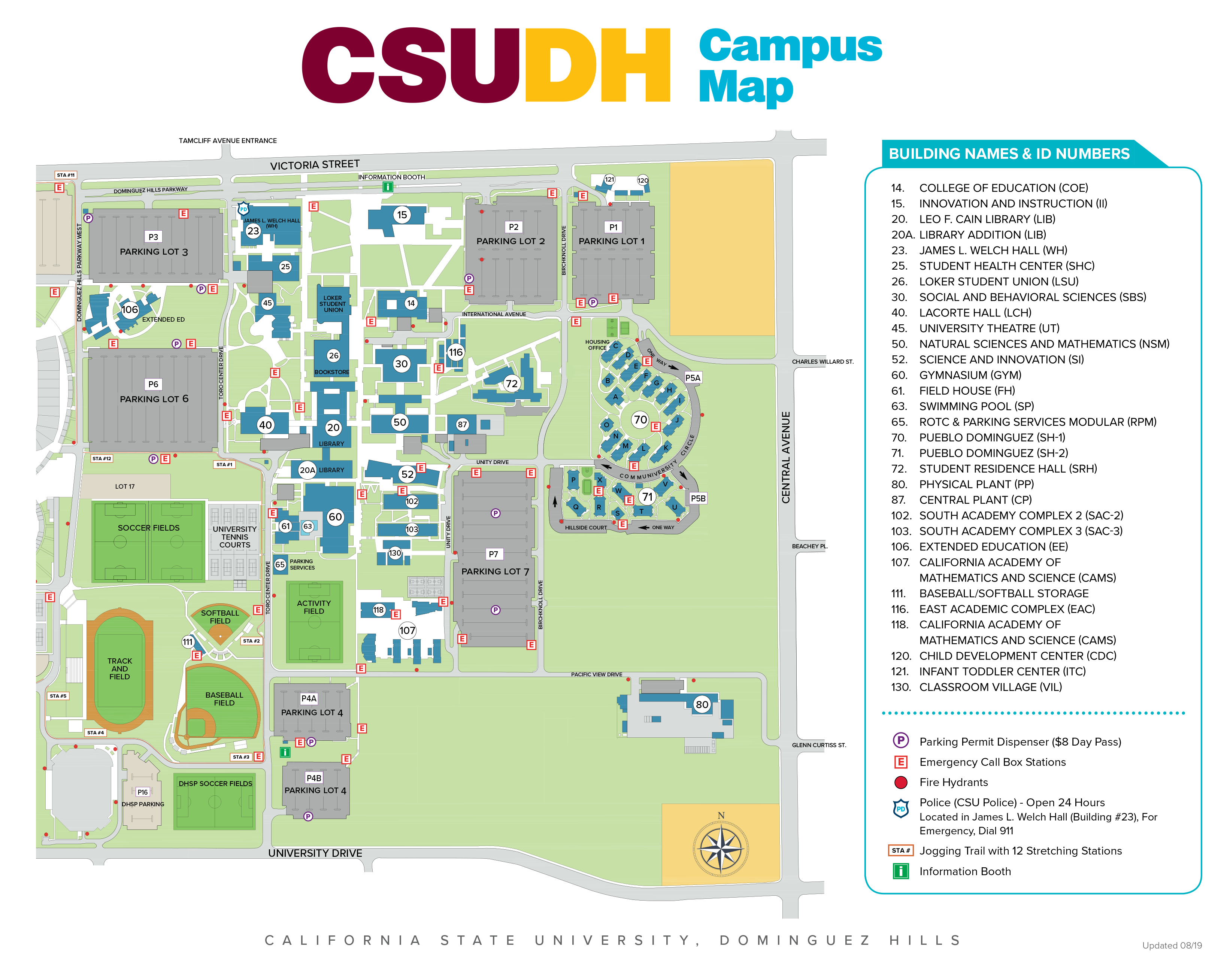 Csu Dominguez Hills Campus Map Map