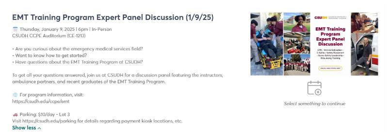 EMT Training Program Expert Panel Discussion