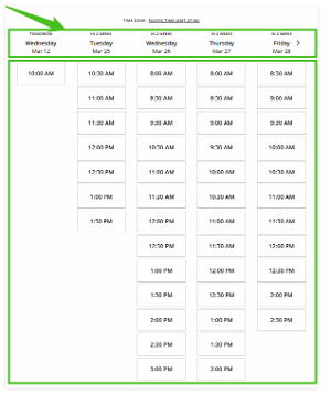 Appointment Scheduler: Choose Date and Time