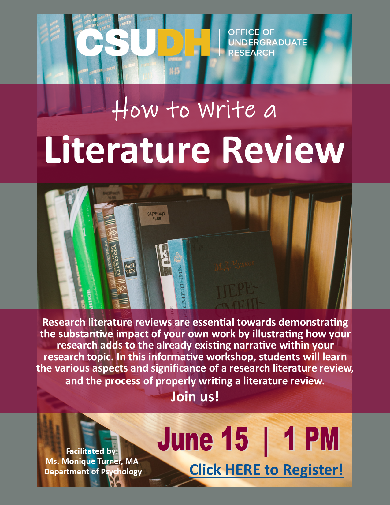 How to Write a Literature Review Workshop