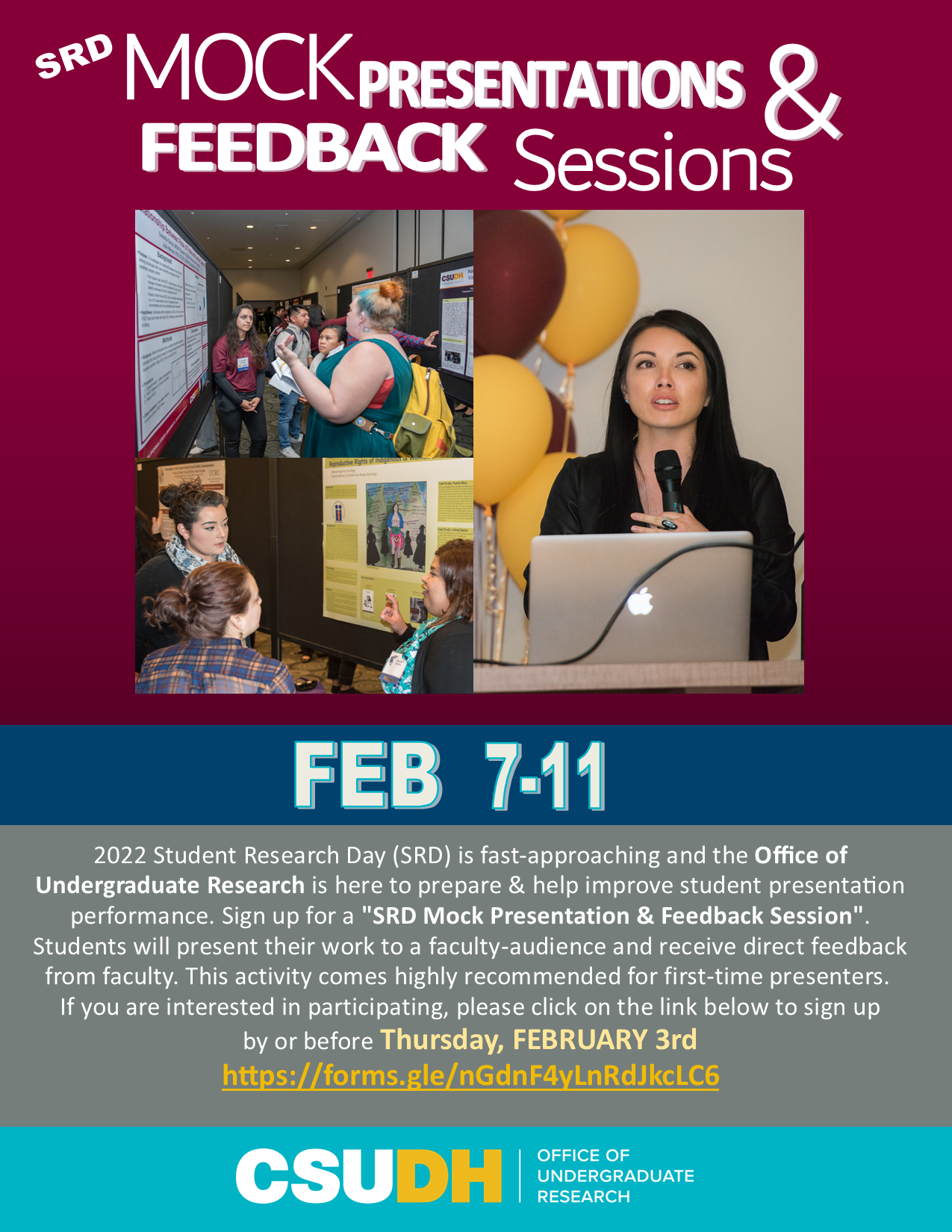 SRD Mock Presentations & Feedback Sessions Flyer- Feb 7-11 2022