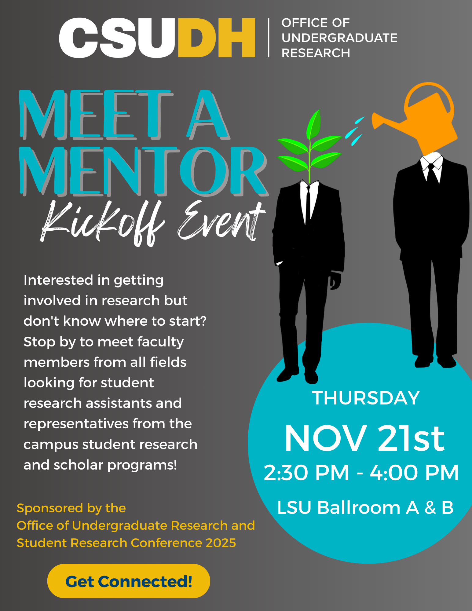 Meet a Mentor Kickoff Event Flyer