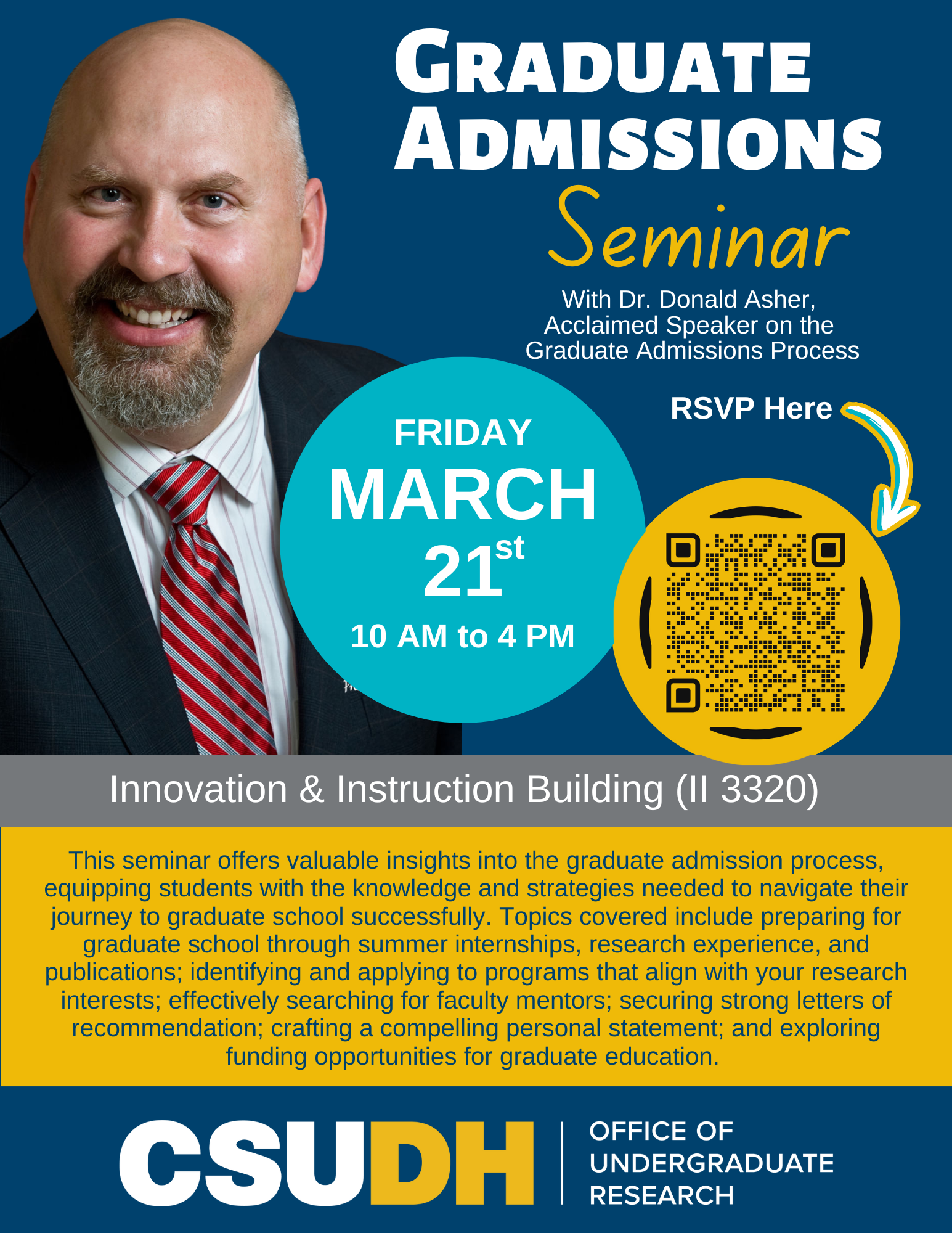 Graduate Admission Seminar Flyer