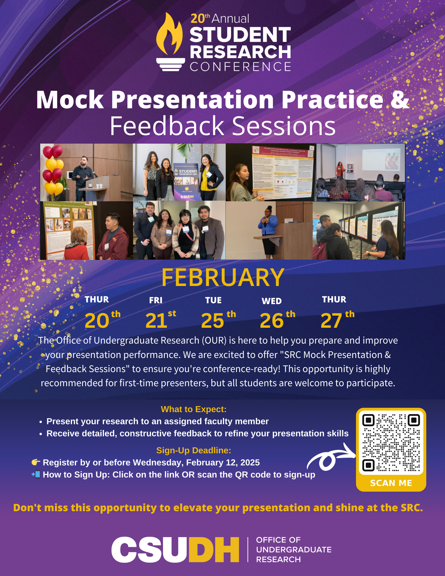 Mock Presentations & Feedback Sessions