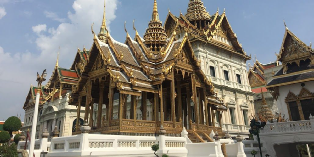 The Grand Palace the most famous landmarks in Thailand