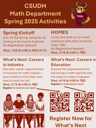 Math Spring 2025 Events