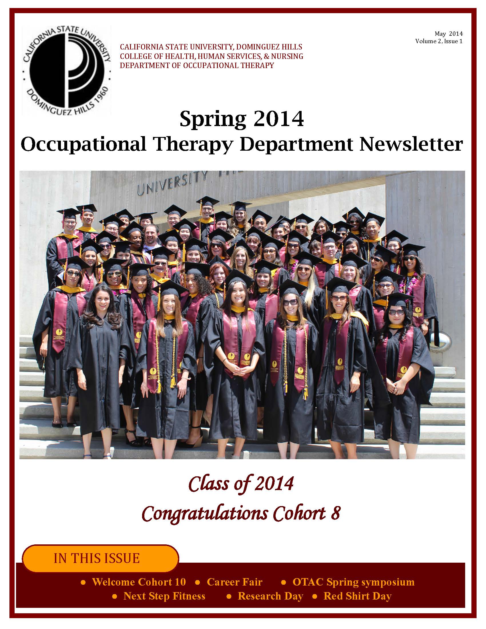 OT Spring 2014 Newsletter cover