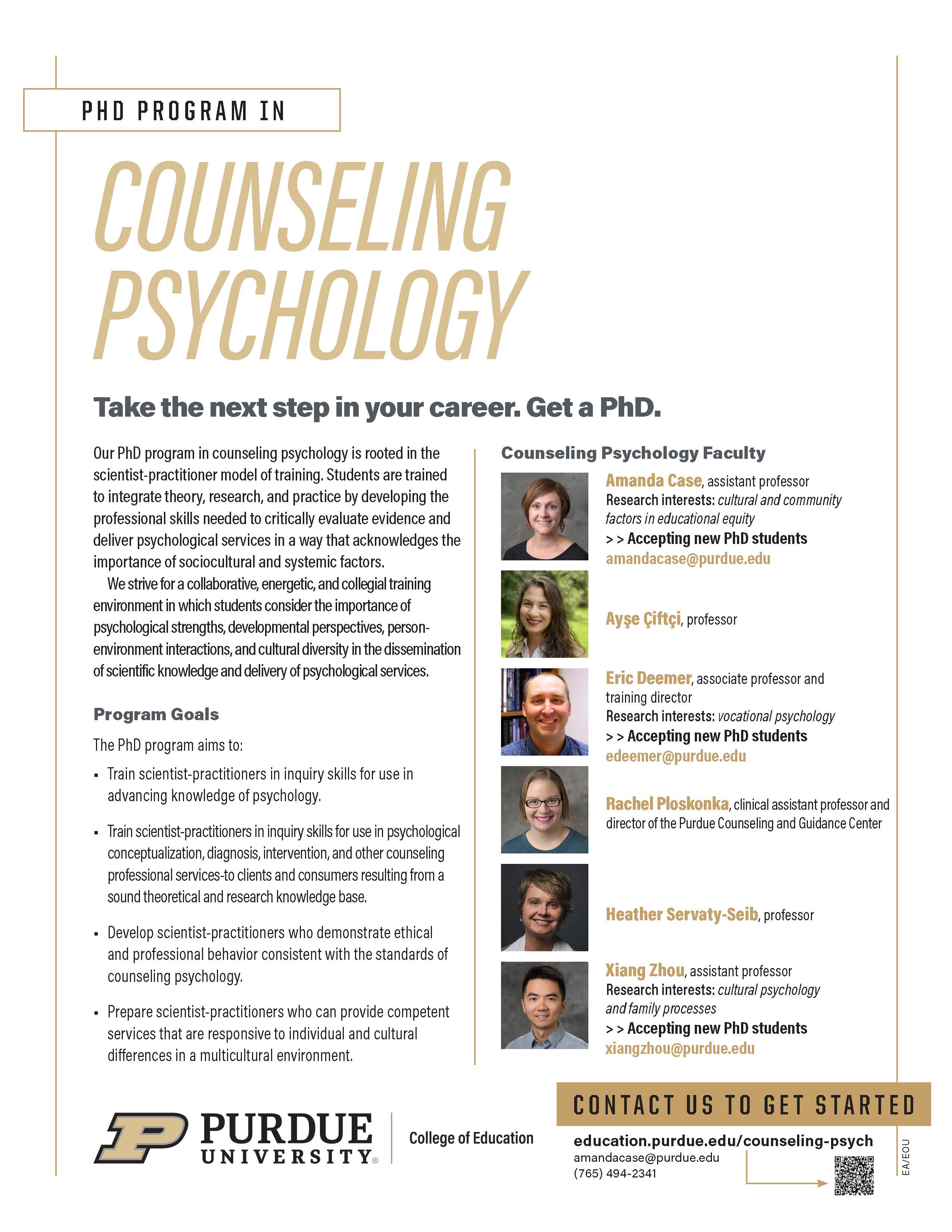 purdue counseling psychology phd