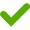 Checkmark, green